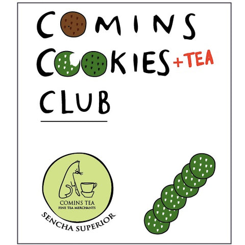 [TEA] & COOKIE CLUB : 6 MINI White Matcha Cookies / Sencha Superior