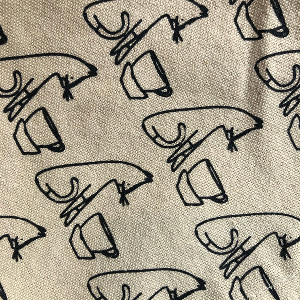 Comins Cat Tea Napkin : Natural Organic Cotton