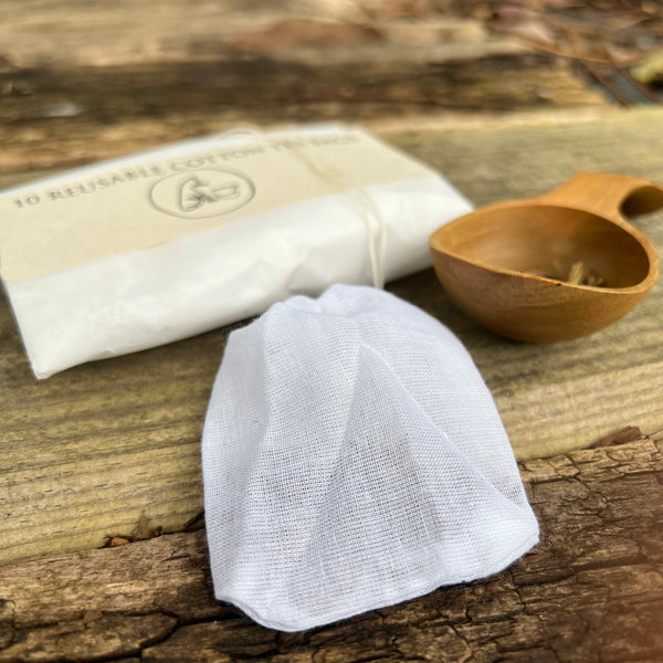 10 Reusable Cotton Tea Bags