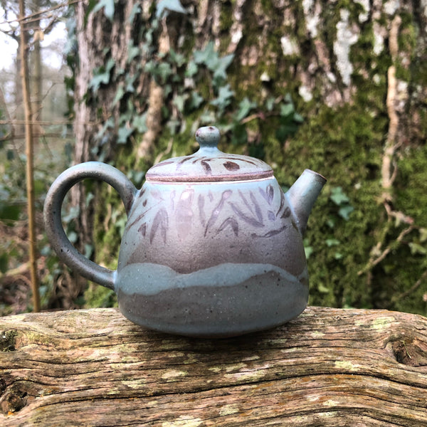 Mineral Powder Engraved Glazed Teapot | Yangyang Li, YUNBAI STUDIO, Jingdezhen