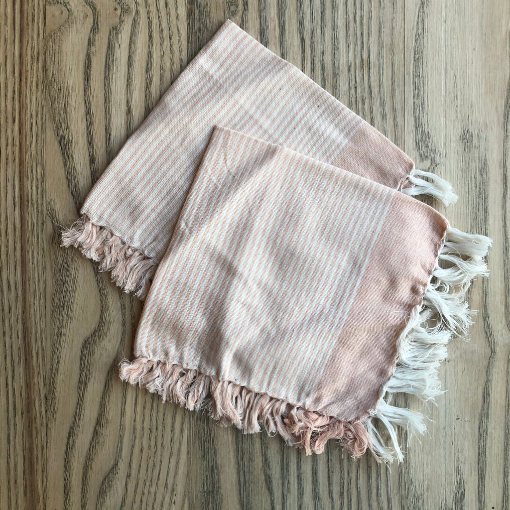 Niraamaya Pink stripe face cloth