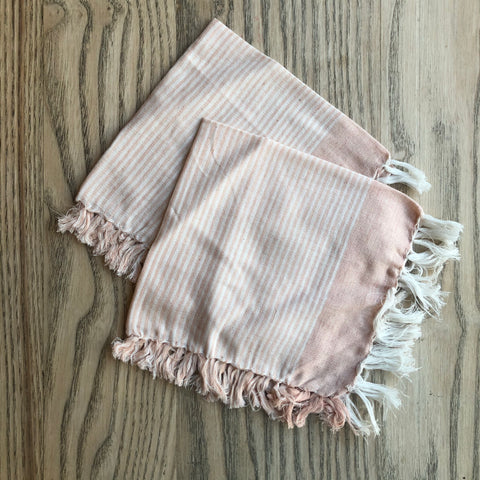 Niraamaya Pink stripe face cloth