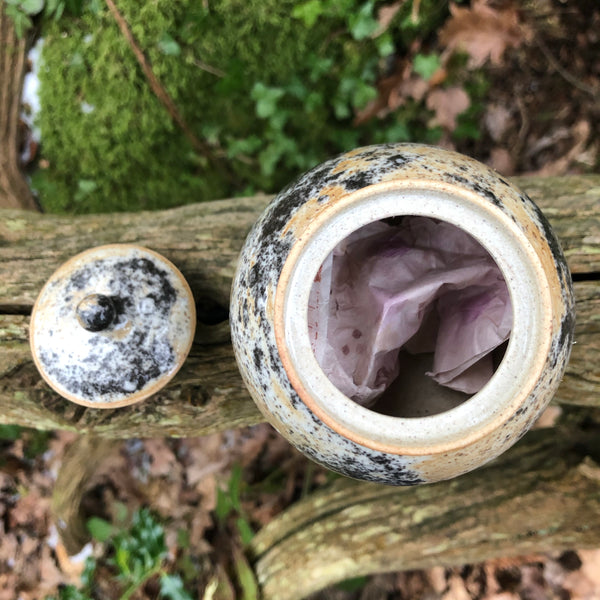 Pine Ash Glazed Caddy : Yang Yang Li | YUNBAI STUDIO Jingdezhen
