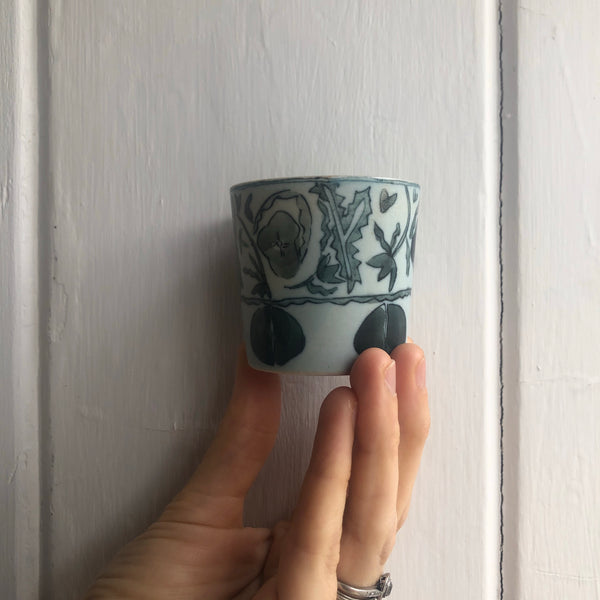 Ancient LIGHT Blue & White Cup tea cup | Yangyang Li, YUNBAI STUDIO, Jingdezhen