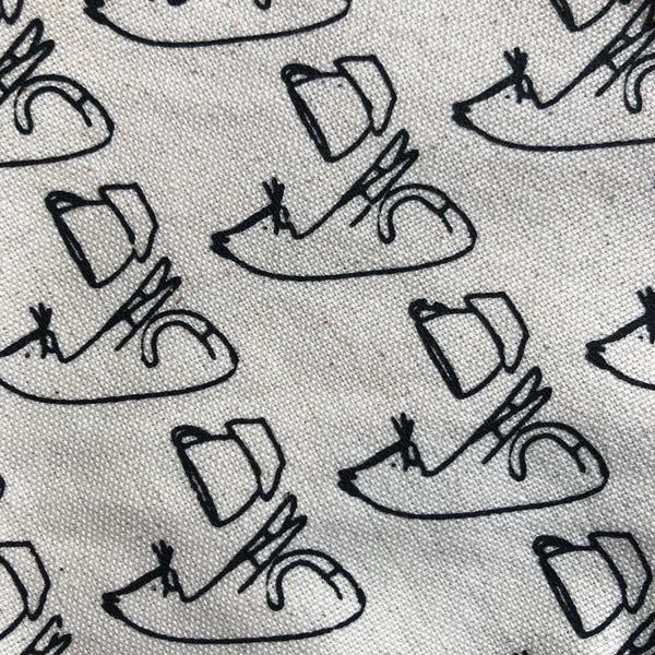 Comins Cat Tea Napkin : White Organic Cotton