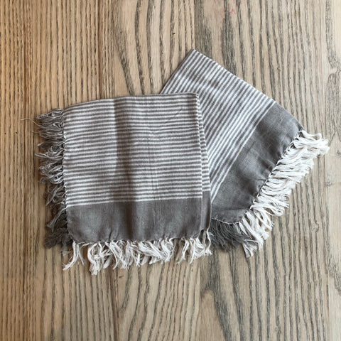 Niraamaya Grey stripe face cloth