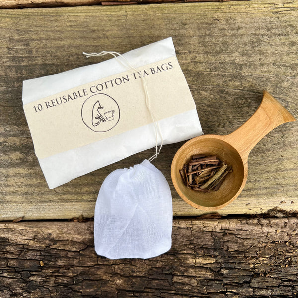 10 Reusable Cotton Tea Bags