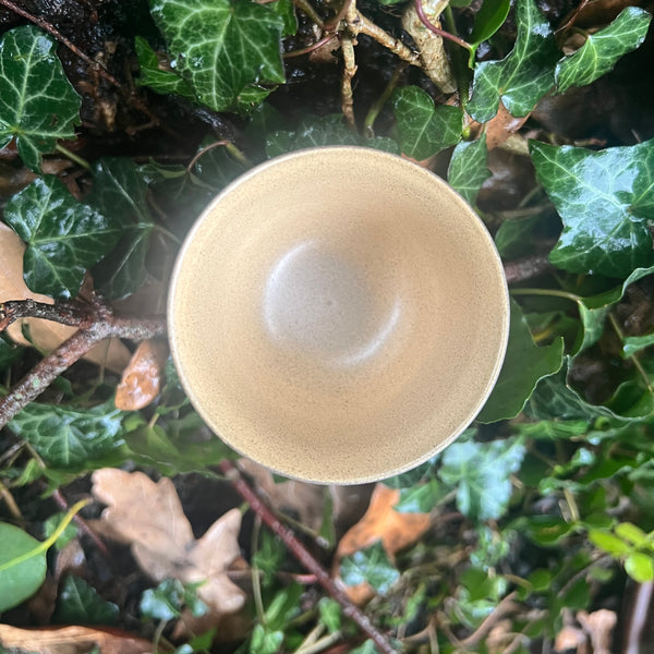 Mottled 50ml Maroon / yellow gold sipping cup : Lu Dan Cheng Jingdezhen