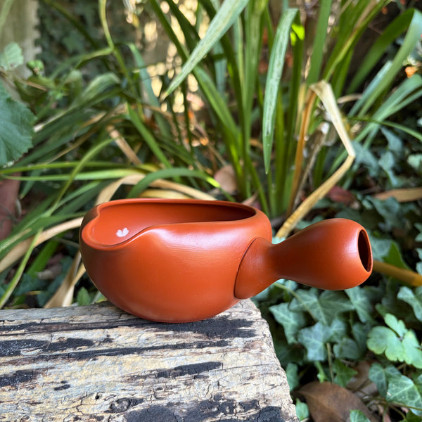 320ml shudei (朱泥) Tokoname Flower Yuzamashi (湯冷まし] / Water Cooler[Gyokko Kiln]