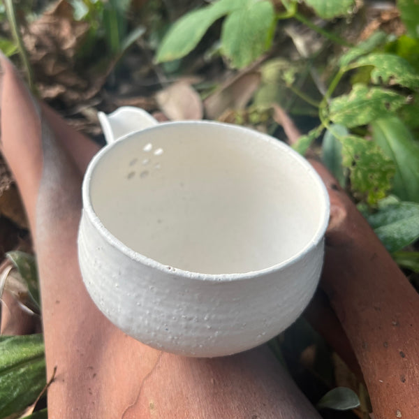 100ml Mixed porcelain with white glaze pourer [Seong Il Hong : Boseong, South Korea ]