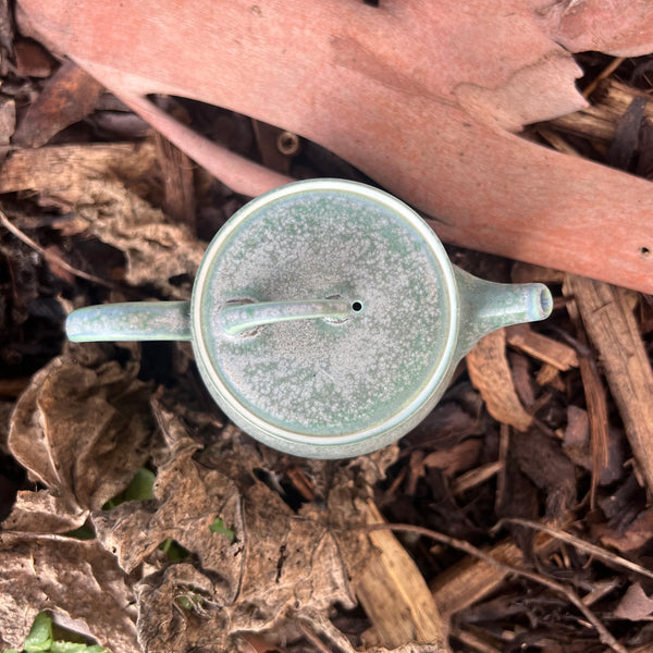 160ml Blue fleck Porcelain Teapot [Bai Mu Quan Studio]