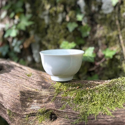 60ml White Mino Ware Porcelain tea bowl