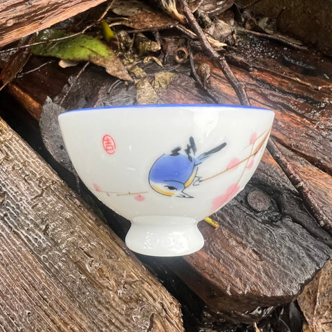 Blue Bird Sipping Cup