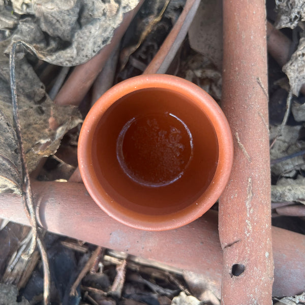 Yixing Curved Pottery Sipping Cup 60ml