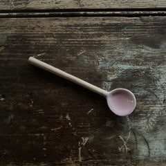 Japanese clay scoop 11.2cm [pink] [Mino Bunzan Kiln]