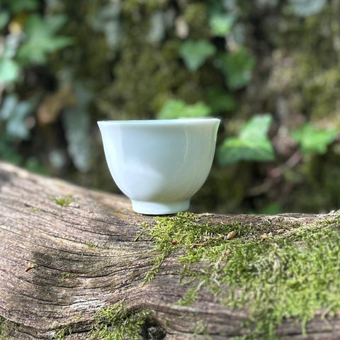 90ml White Mino Ware Porcelain tea bowl