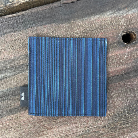 Kokura Stripes coaster blue [Kokura Shima Shima ;Kitakyushu City, Fukuoka]