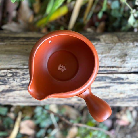 320ml shudei (朱泥) Tokoname Flower Yuzamashi (湯冷まし] / Water Cooler[Gyokko Kiln]