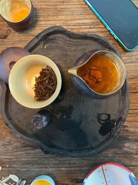 100ml Yellow Mottled Gaiwan : Lu Dan Cheng Jingdezhen