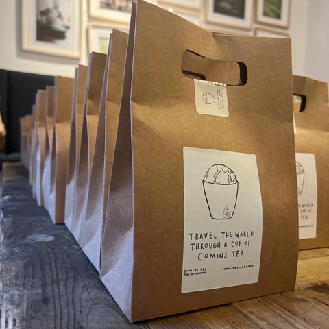 Travel the world through a cup of Comins Tea :  FIVE Tea [approx 15g] Sample Set
