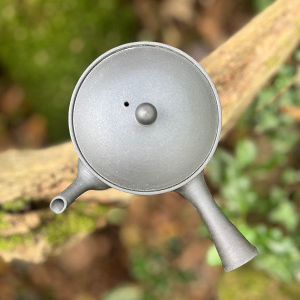 210ml Matt Grey/black Tokoname Kyusu [Tomohiro Kiln]