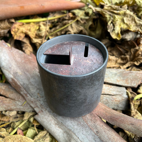 Circular ceramic / copper tea waste bowl : Zhao Hui Jingdezhen