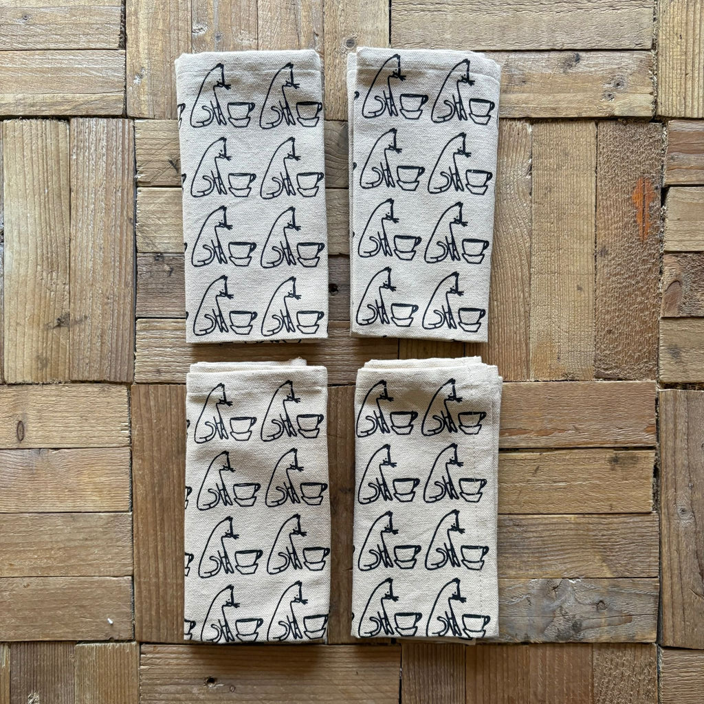 Set of 4 Natural Cotton Comins Napkins