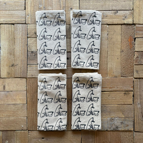 Set of 4 Natural Cotton Comins Napkins