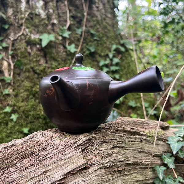 250ml ‘Brown Marble’ Tokoname Kyusu [Gyokuryuu Kiln]