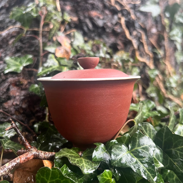 100ml Yellow Mottled Gaiwan : Lu Dan Cheng Jingdezhen