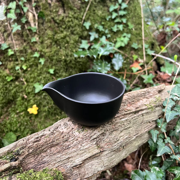 160ml Black Houhin with 160ml Yuzamashi (Takasuke Kiln)