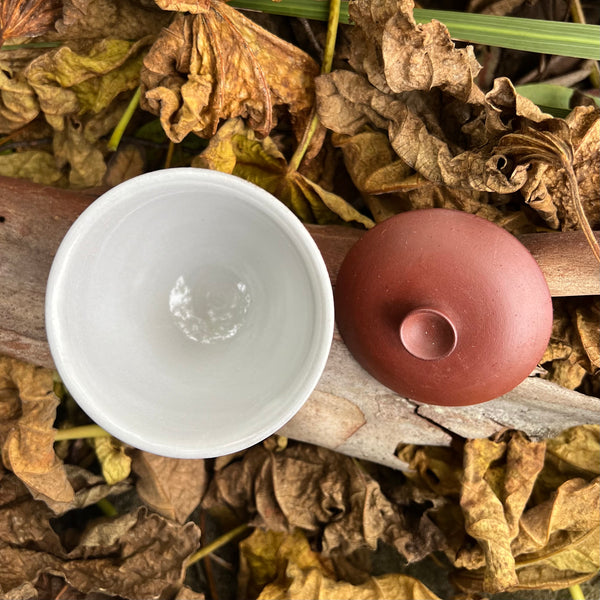 Red Gaiwan : Lu Dan Cheng's Studio Jingdezhen