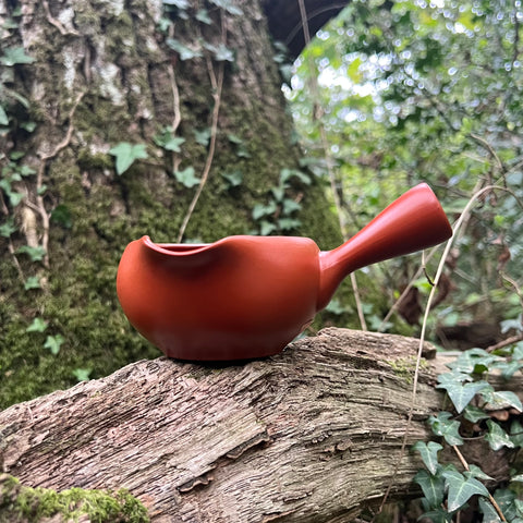 Red Tokoname 290ml Japanese Water Cooler [Yuzamashi] [chikusyun：竹春 Kiln]