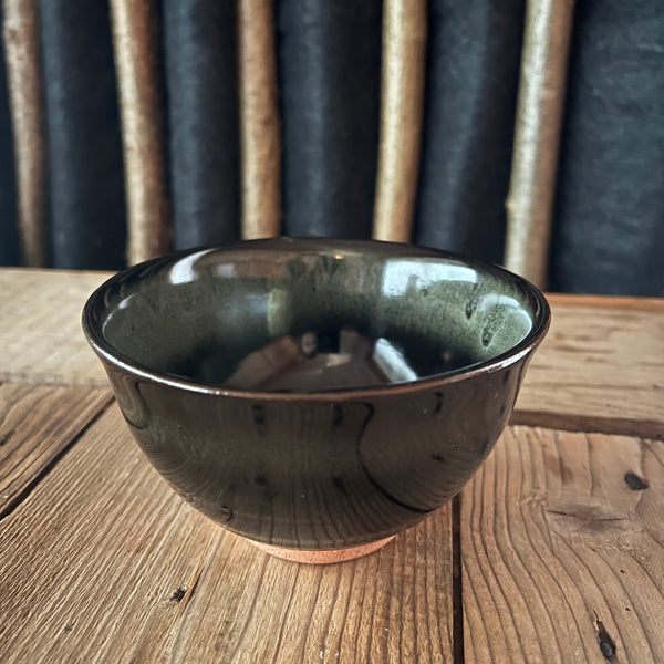 Black/green Matcha Chawan [Bowl]  12.5 x 7.5cm