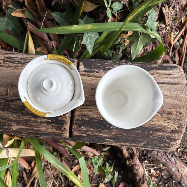 Taiwanese Porcelain Travel Gaiwan & Pitcher Set : 150ml