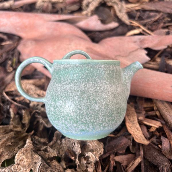 160ml Blue fleck Porcelain Teapot [Bai Mu Quan Studio]