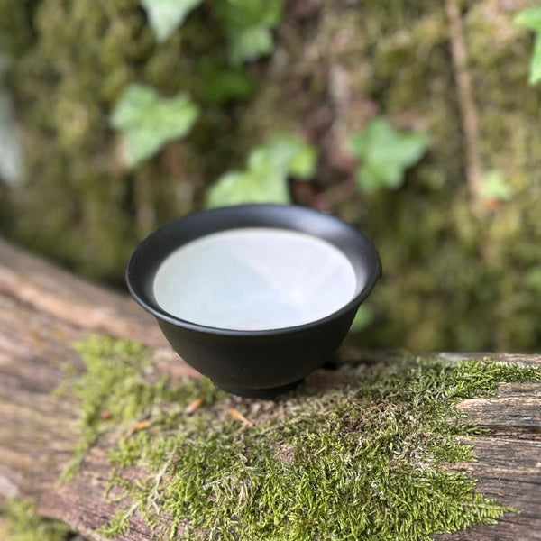 50ml Tokoname black & white tea bowl