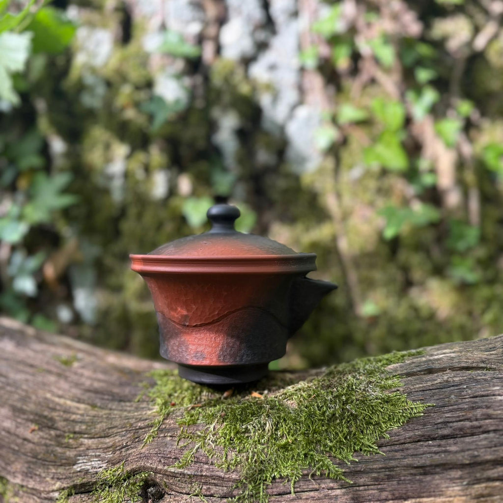 110ml taller yōhen Red / Black Shudei 110ml Do-ake (胴開け) filter Houhin [Yoshiki Kiln]