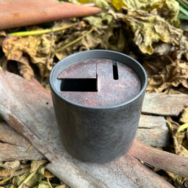 Circular ceramic / copper tea waste bowl : Zhao Hui Jingdezhen