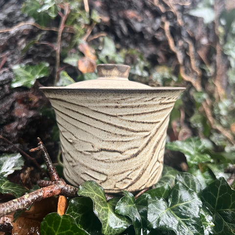 150ml  Patterned Gaiwan (straight edges) : Tao's Studio Jingdezhen