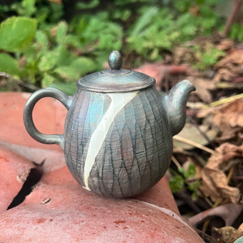 160ml Mixed porcelain with white glaze teapot [Seong Il Hong : Boseong, South Korea ]