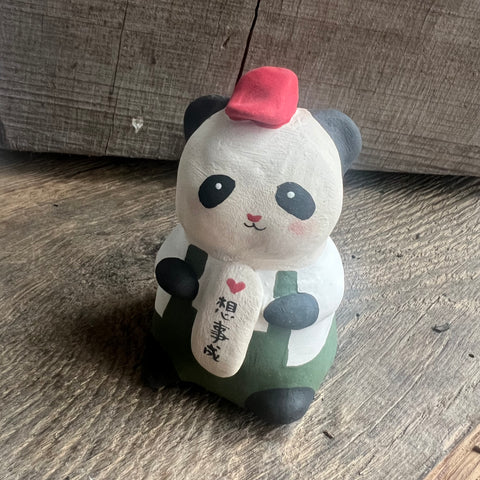 'May your wishes come true' Panda Tea Companion : Lu Yanjiu Jingdezhen