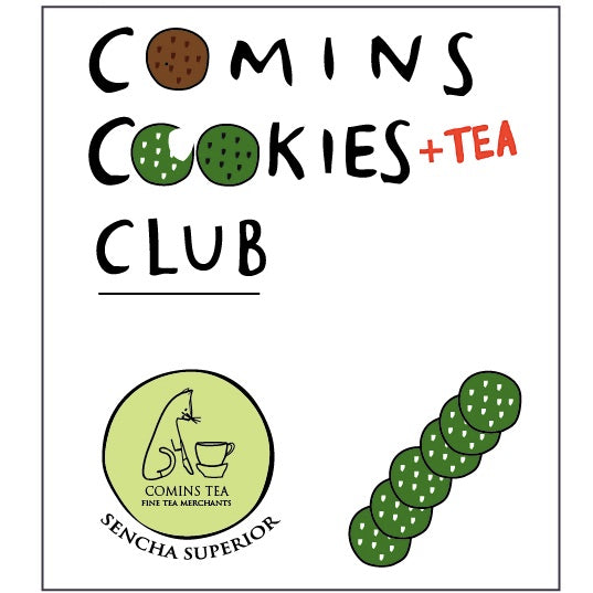 [TEA] & COOKIE CLUB : 6 MINI White Matcha Cookies / Sencha Superior [To Collect]
