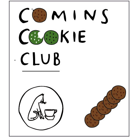 COOKIE CLUB : 6 MINI DARK chocolate Houjicha Cookies [to post]