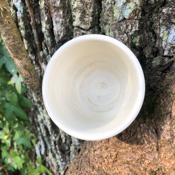 Smooth White Tokoname Teacup [H 5cm W 7cm]