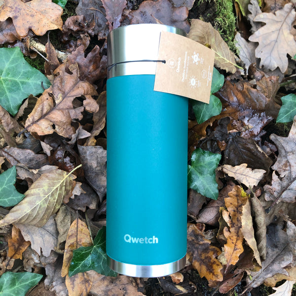 Teal tea travel Flask [30cl stainless steel]