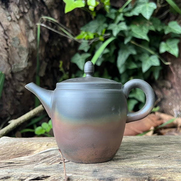 170ml Handmade Black Brown Tokoname Teapot