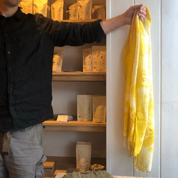 Niraamaya Yellow Kadi Stole [scarf]